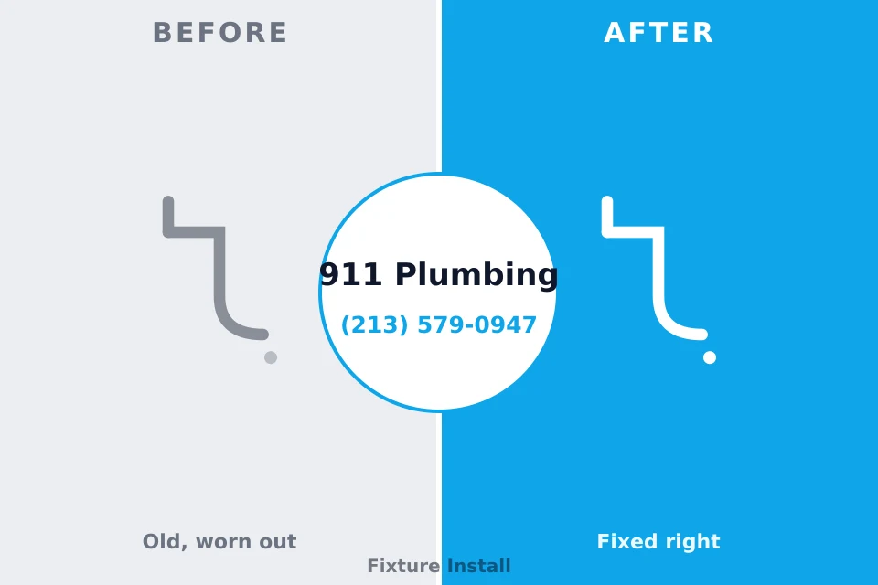 Before and after: plumbing repair Bronte, TX